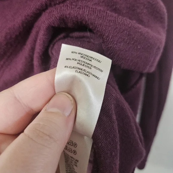 Lucky Brand Purple Long Sleeve Tee With Side Slits! - Picture 3 of 5